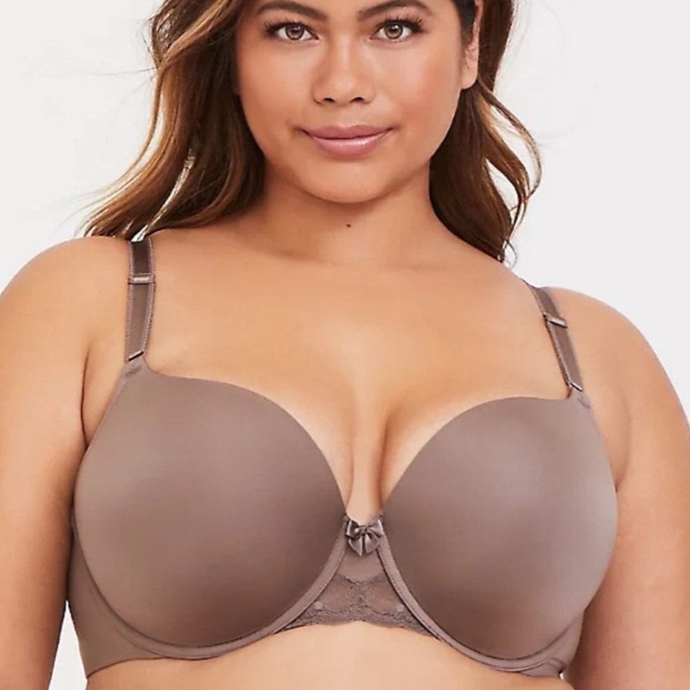 Torrid Taupe Back Smoothing Push Up T-shirt Bra 42C